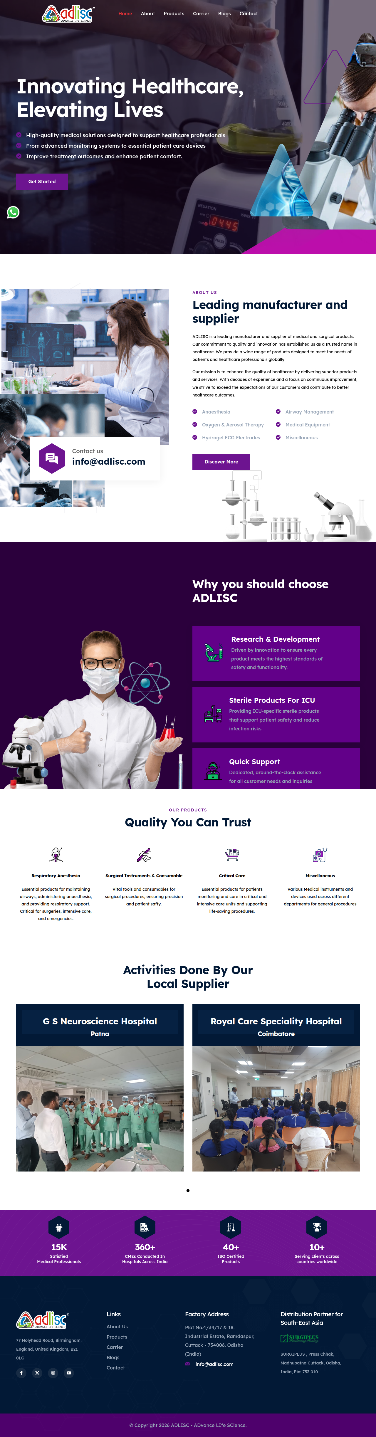 ADLISC - Medical & Surgical Products