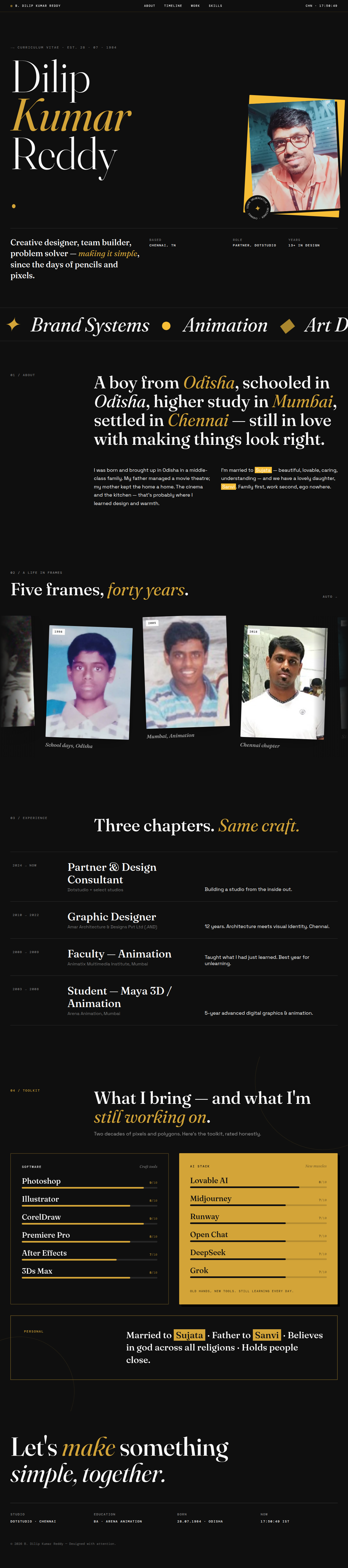 Dilip Kumar Reddy - Creative Designer Portfolio
