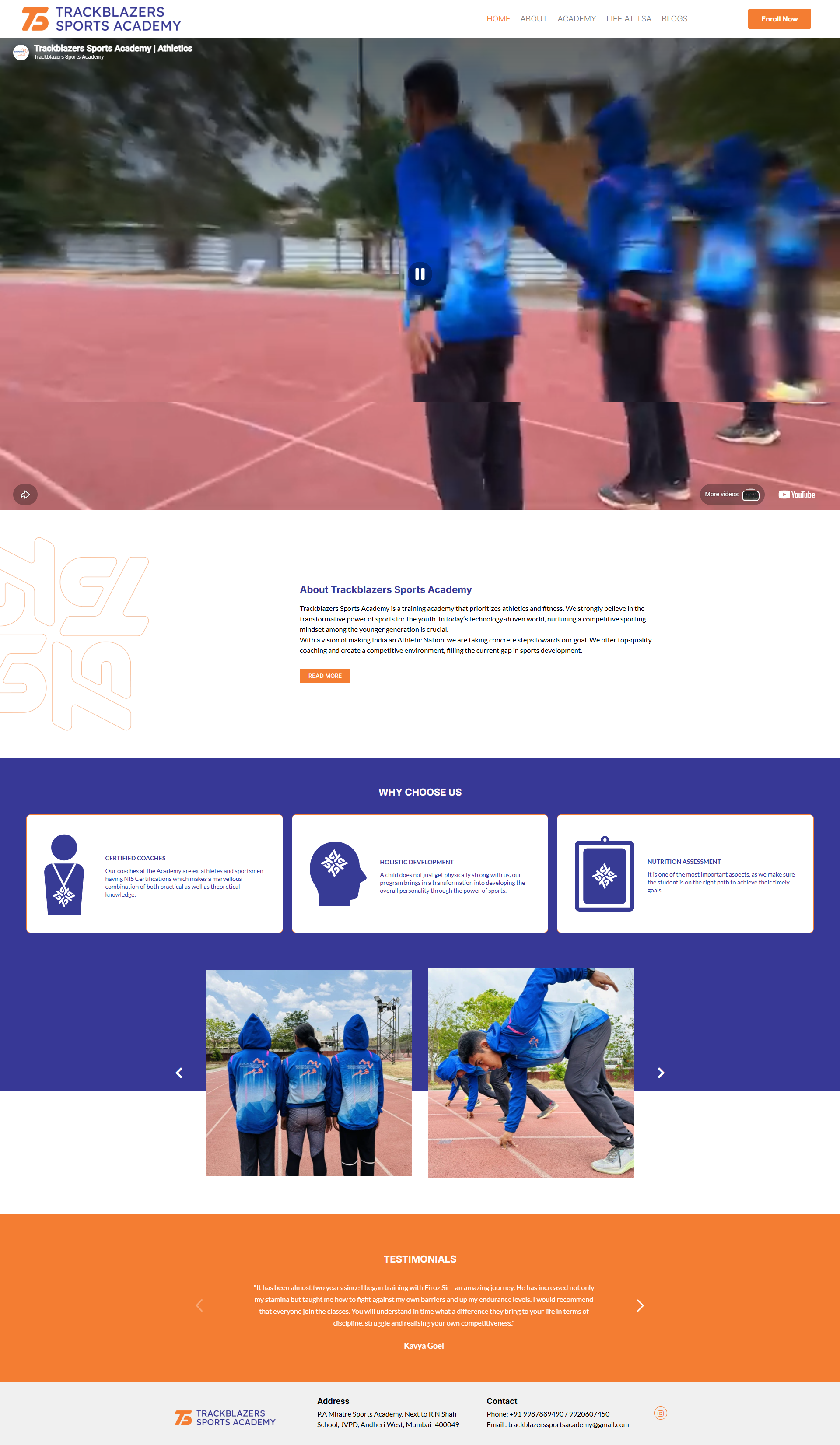 Track Blazers Sports Academy