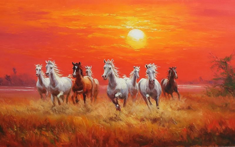 Seven Horses Painting As Per Vastu: Meaning, Benefits & Correct Placement for Success and Prosperity